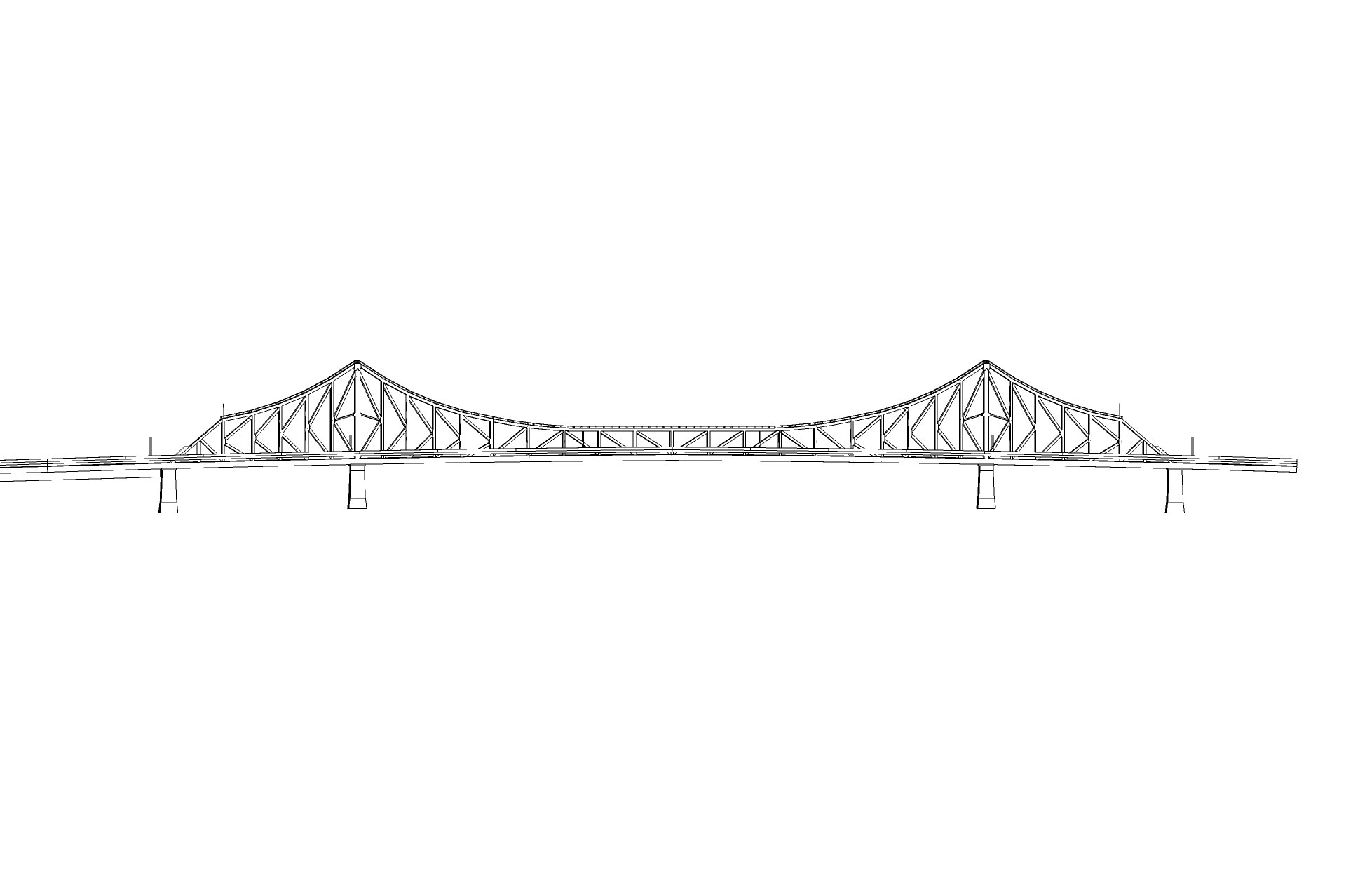 Story Bridge Low-poly 3D model_2