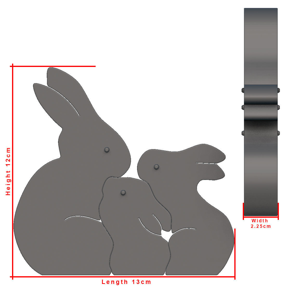 Easter Rabbit Puzzle 3D print model_10