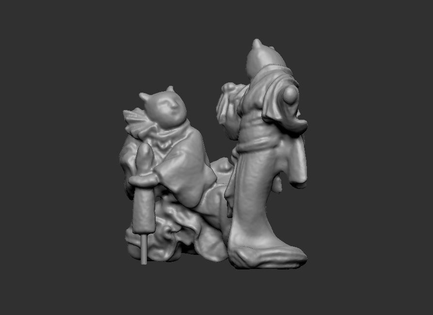 The UKIYOE Cheating Cat 3D model_1