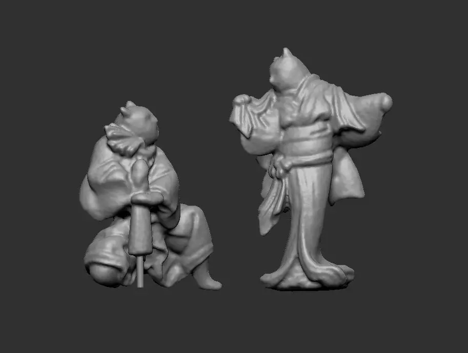 The UKIYOE Cheating Cat 3D model_0