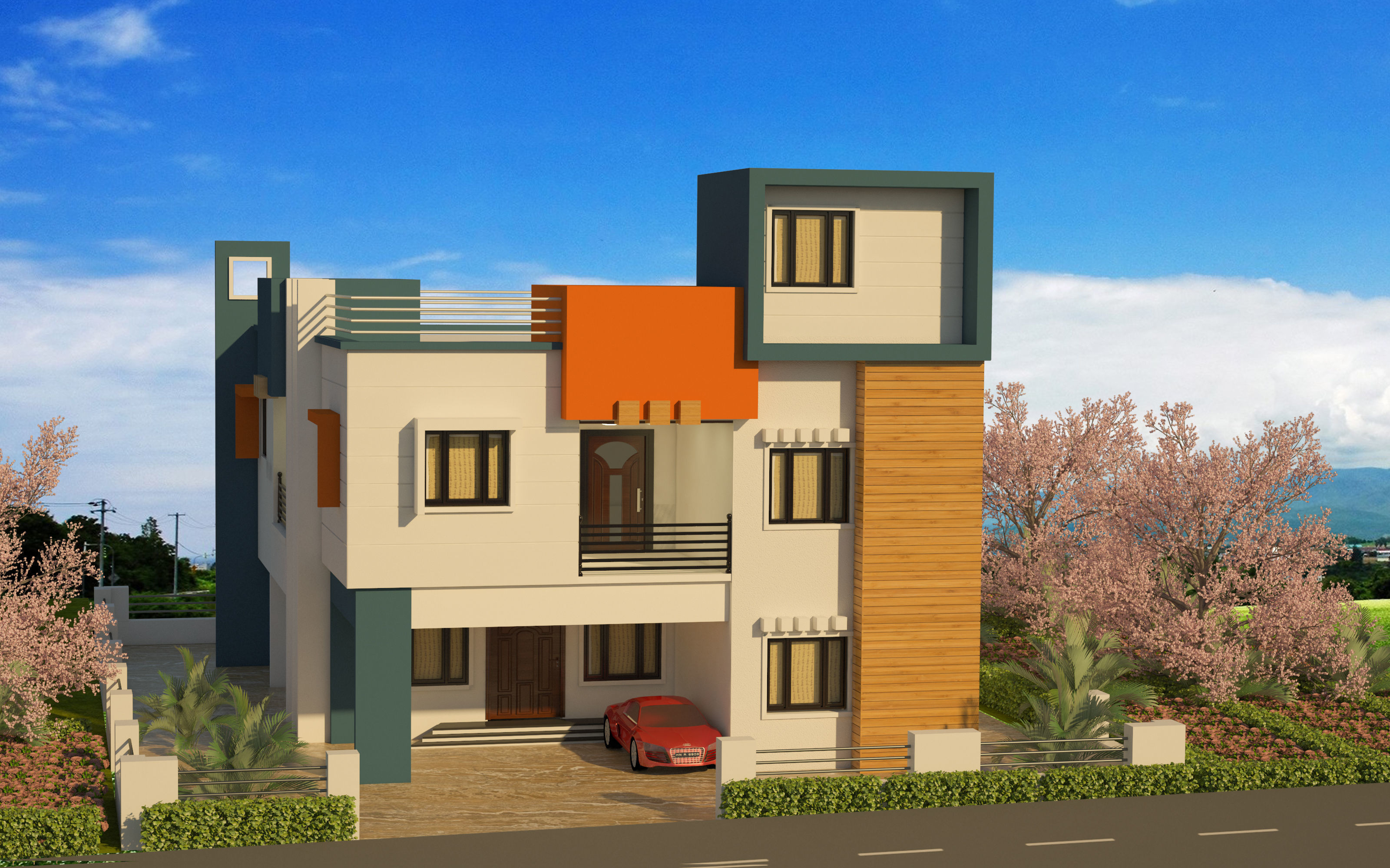 Modern Home 3D model_1