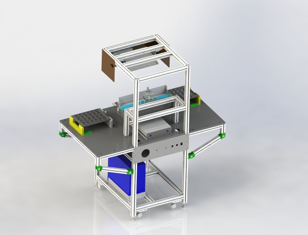 Bar Code Scanning Device 3D model_1