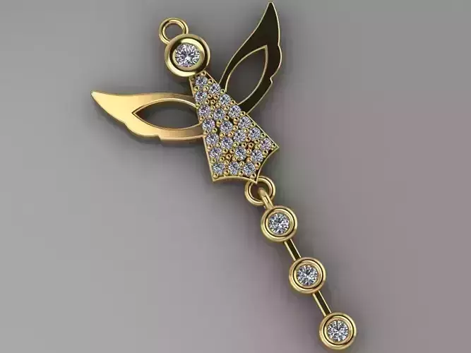 GC GOLD H029- Diamond NECKLACE