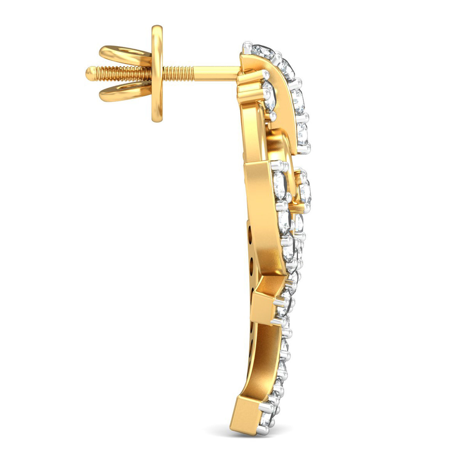 Women pendant-earrings set 3dm stl render detail 3D print model_6