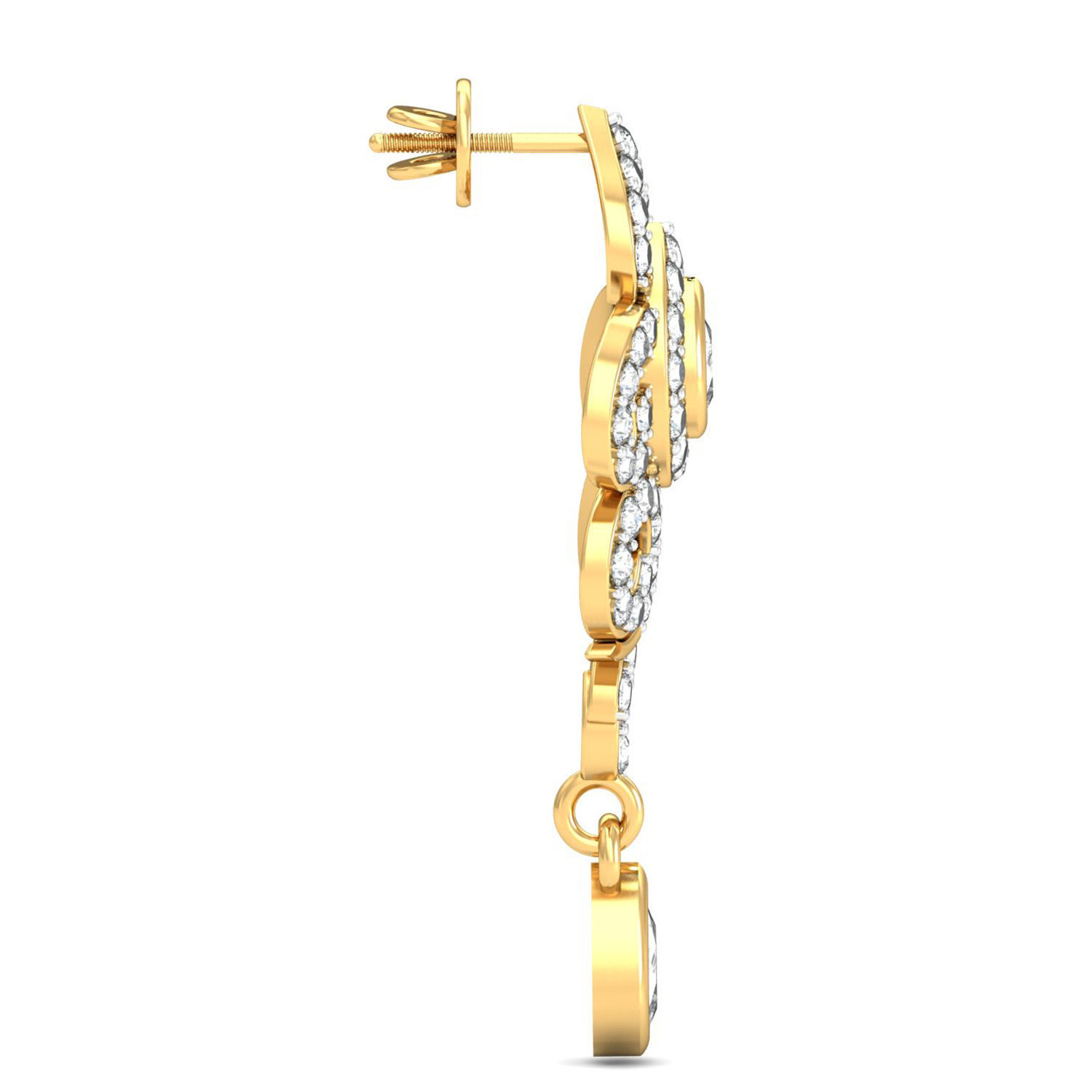 Women pendant-earrings set 3dm stl render detail 3D print model_6