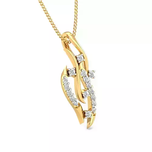 Women pendant-earrings set 3dm stl render detail