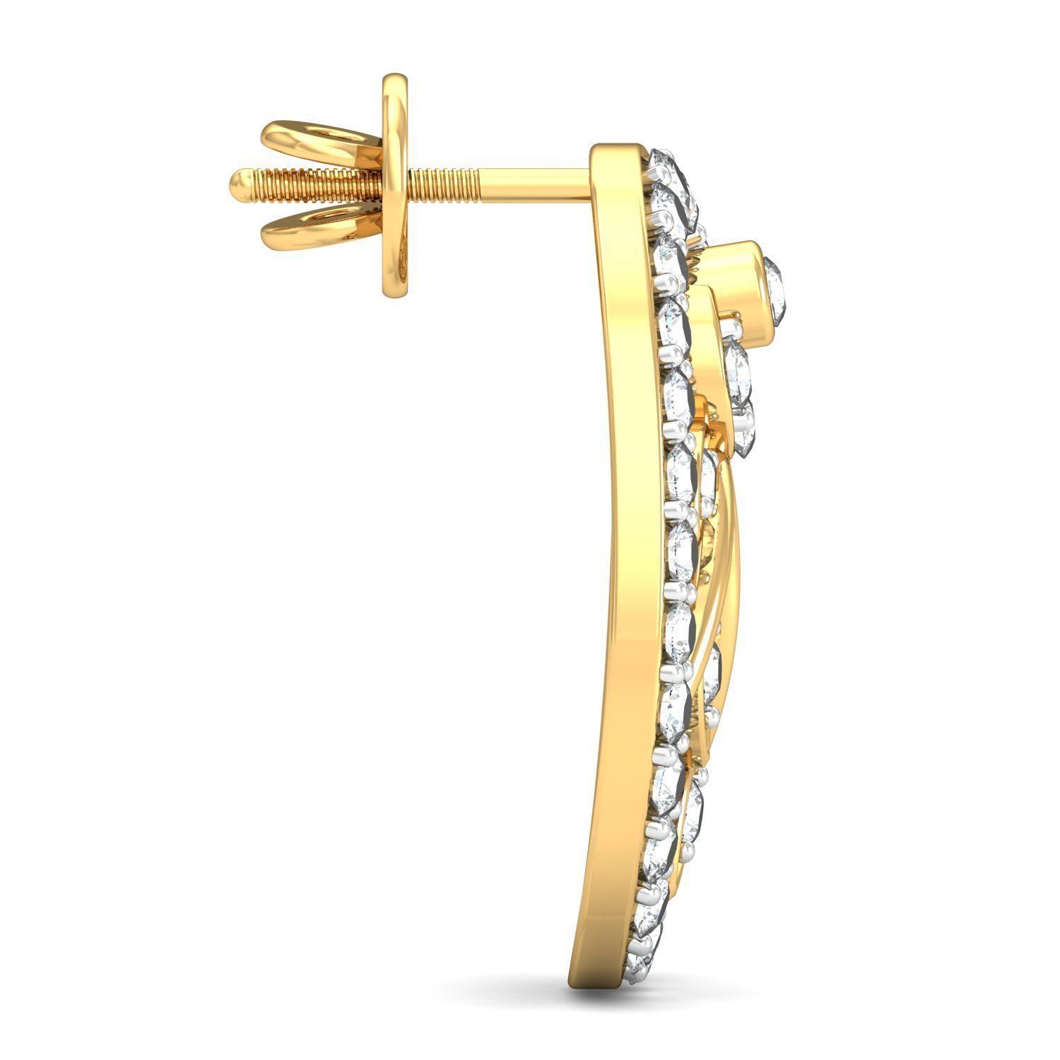 Women pendant-earrings set 3dm stl render detail 3D print model_6