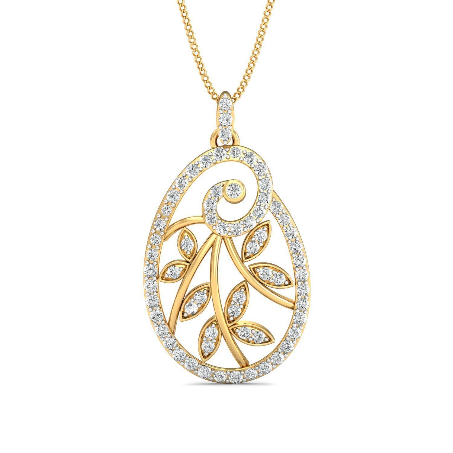 Women pendant-earrings set 3dm stl render detail 3D print model_1