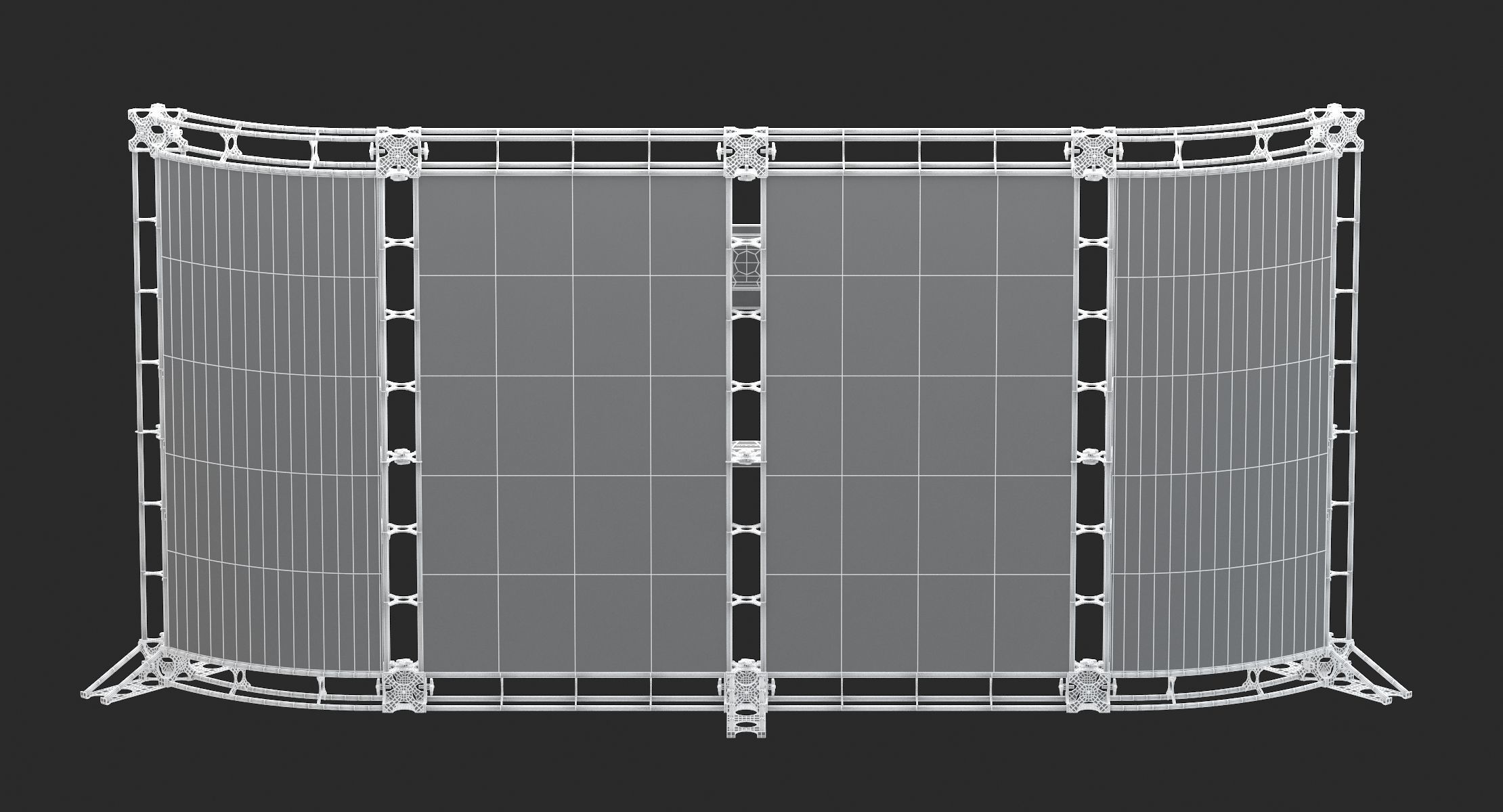 Backdrop 8ft x 20ft Truss Backwall Display 3D model_6