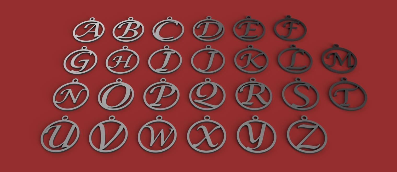 CHRISTMAS 3D letters stl file 3D print model_1