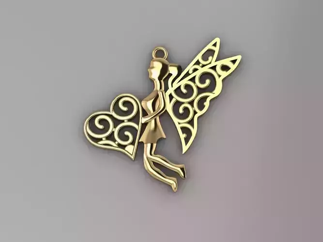 GC GOLD    H042- BUTTERFLY  Diamond Gold necklace