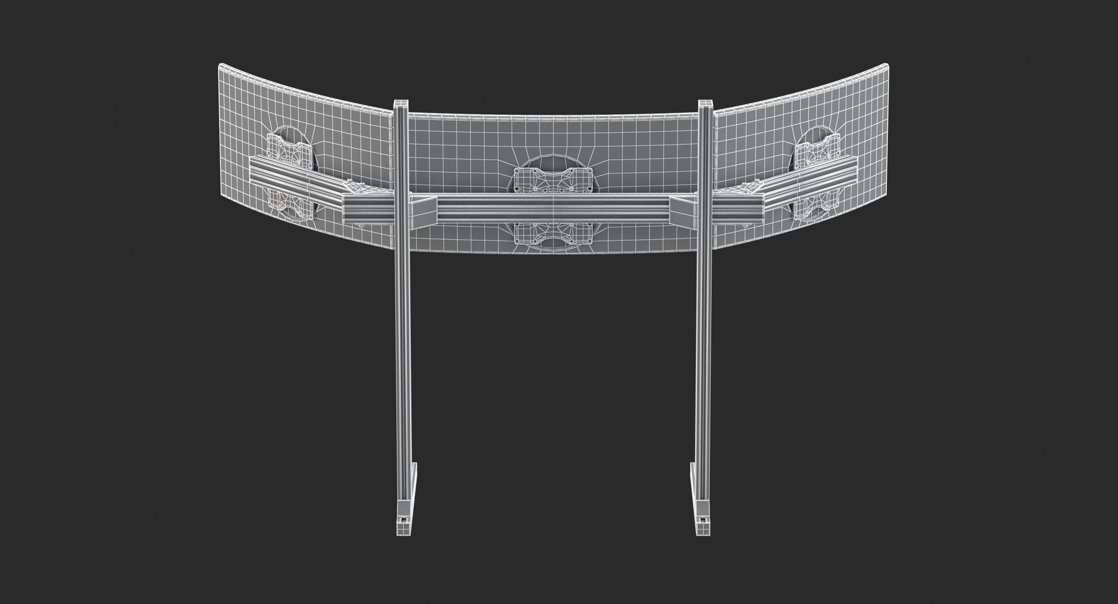 Playseat Driving Simulator Seat and Monitor 3D model_11