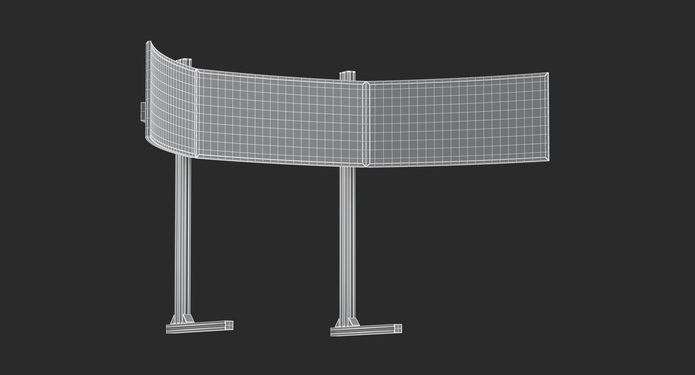 Playseat Driving Simulator Seat and Monitor 3D model_12