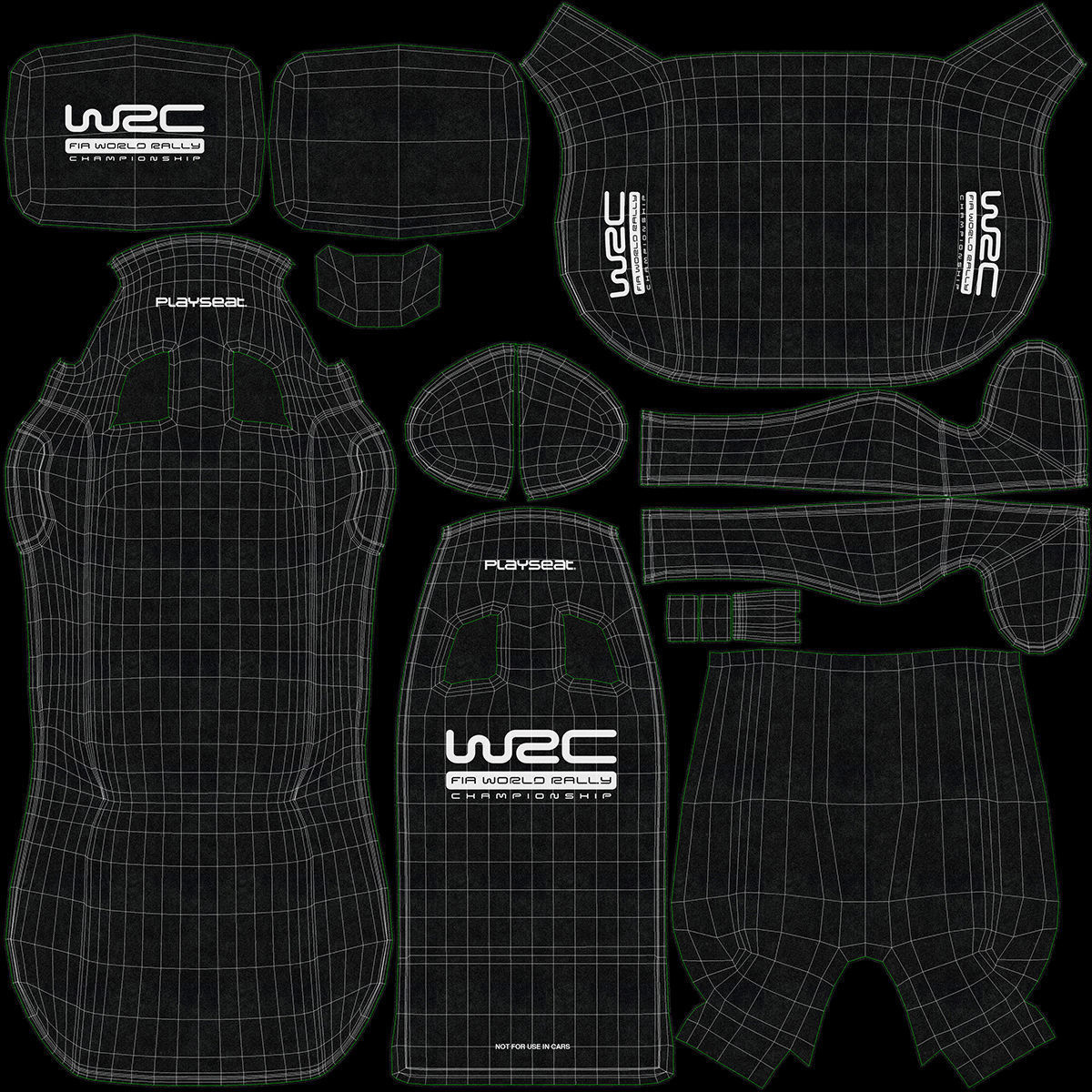 Playseat Driving Simulator Seat and Monitor 3D model_27