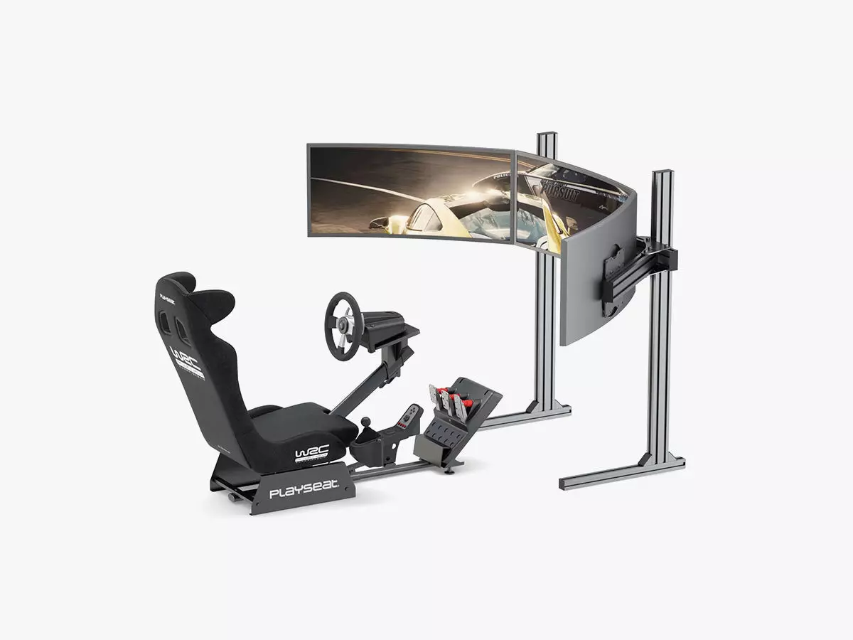 Playseat Driving Simulator Seat and Monitor 3D model_0