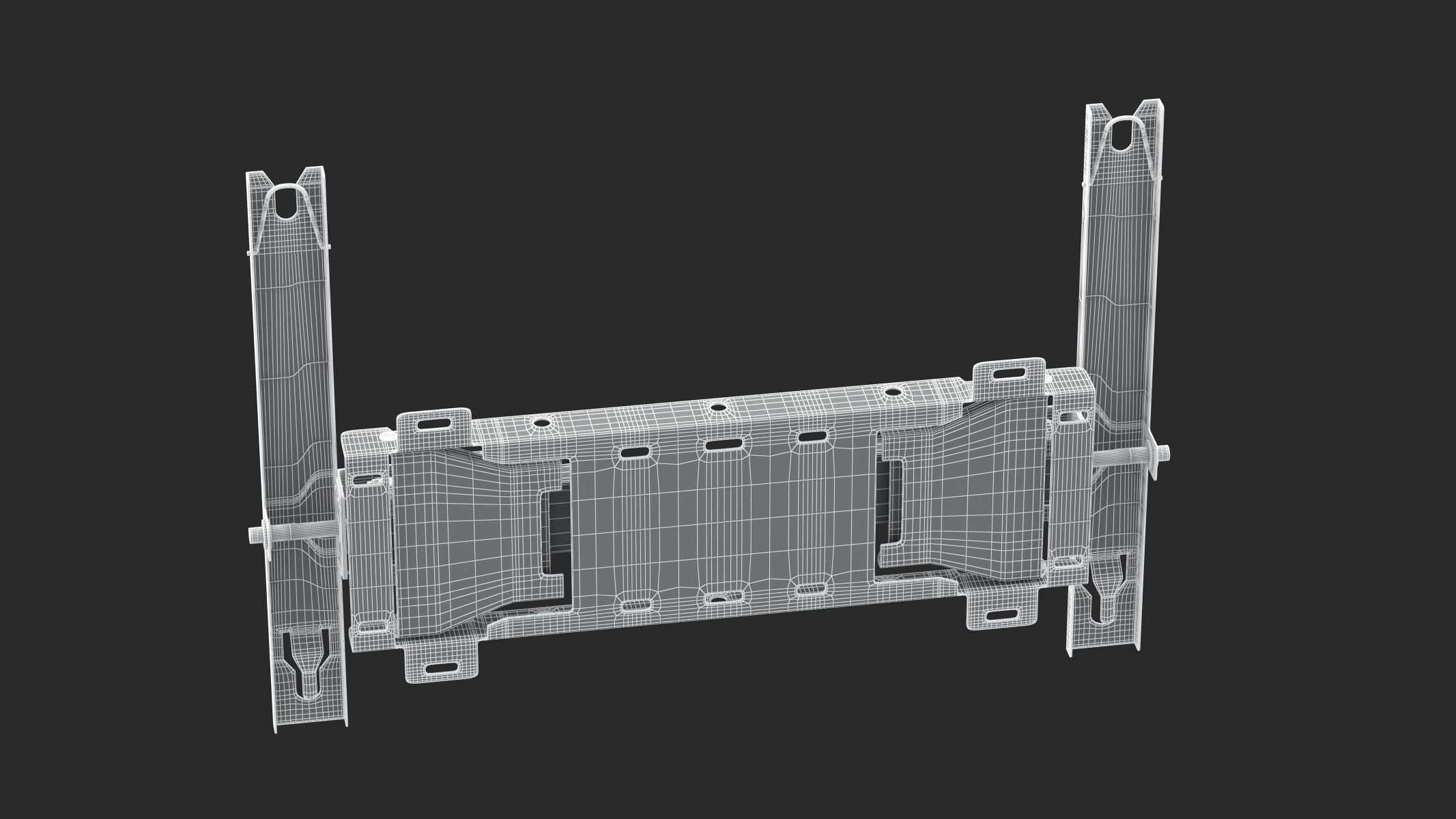 TV Monitor Wall Mount 3D model_9