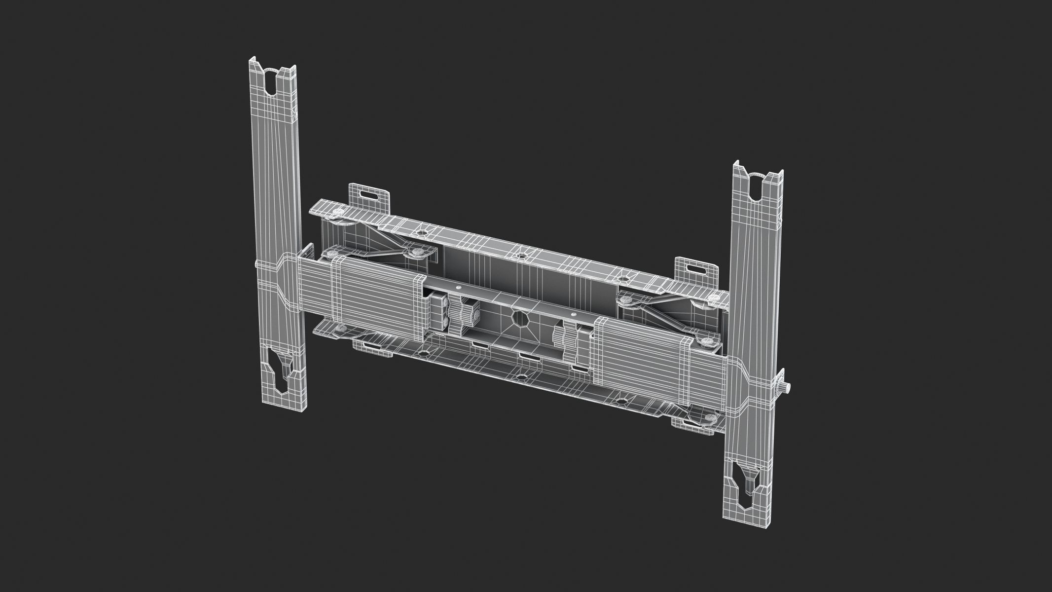 TV Monitor Wall Mount 3D model_13