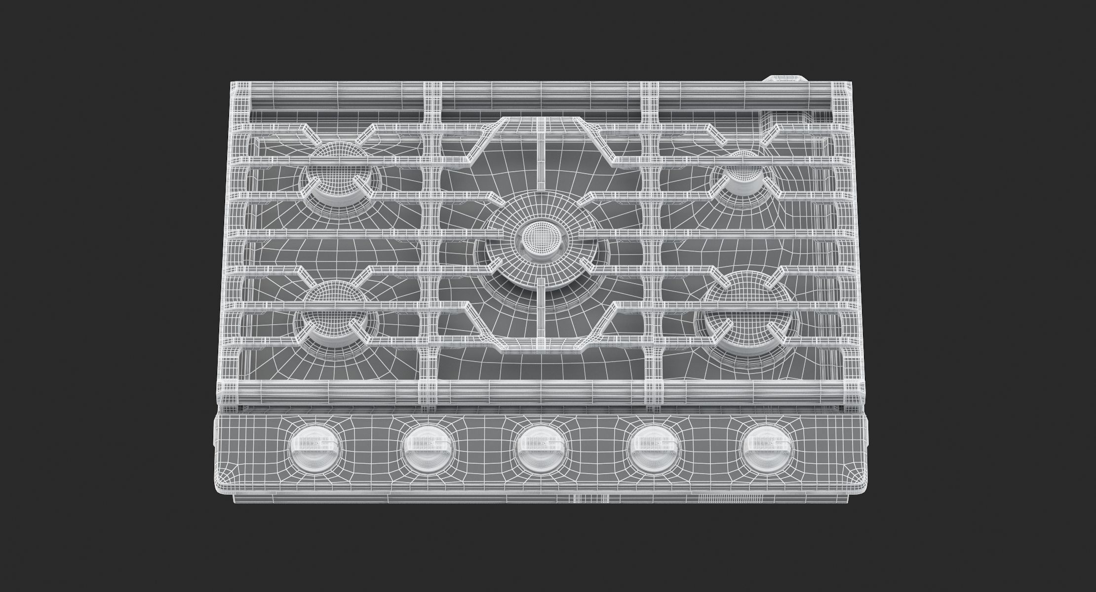 Samsung 30 Inch Gas Cooktop with 22K BTU True Dual Power Burner 3D model_8