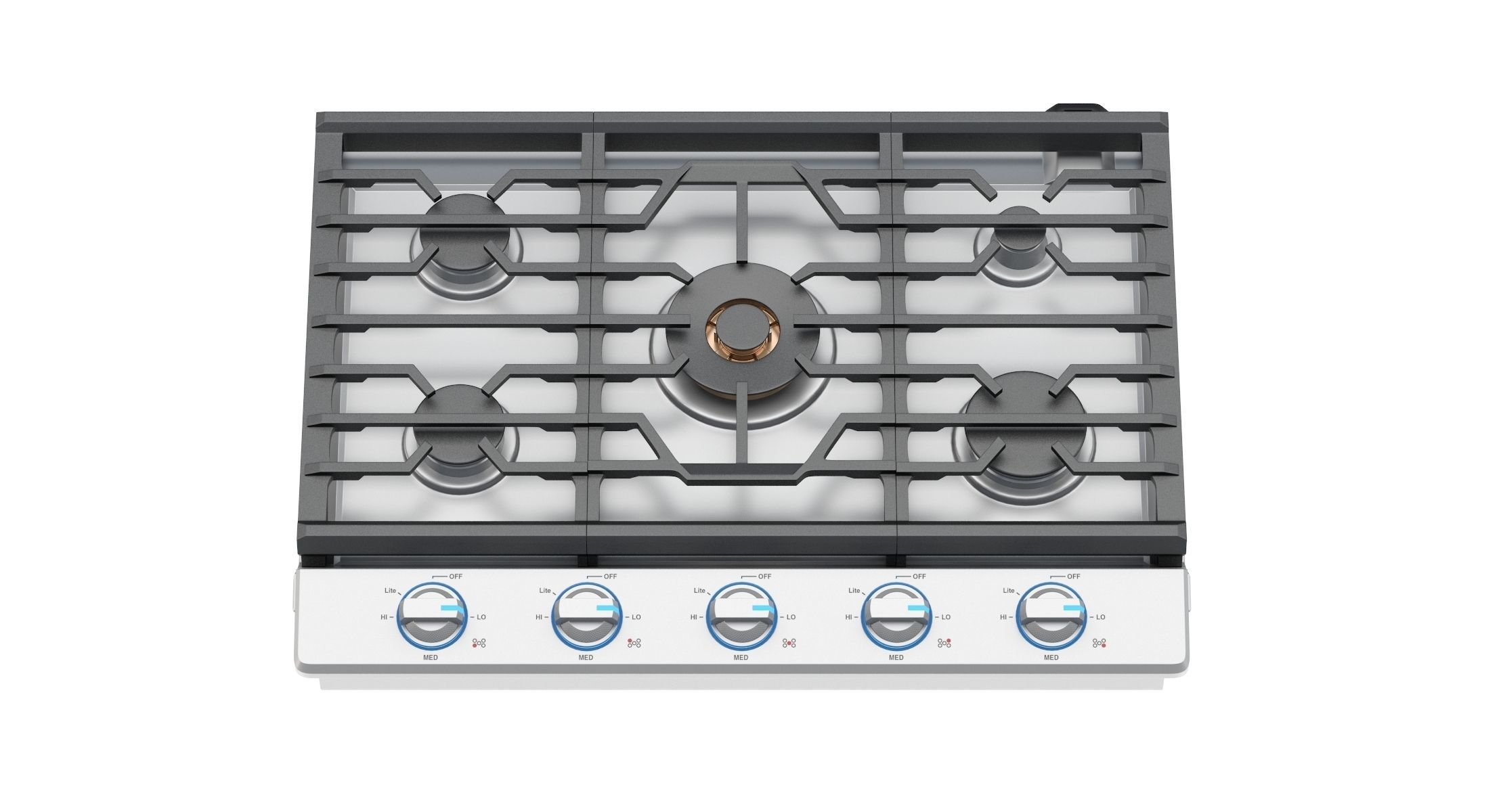 Samsung 30 Inch Gas Cooktop with 22K BTU True Dual Power Burner 3D model_6