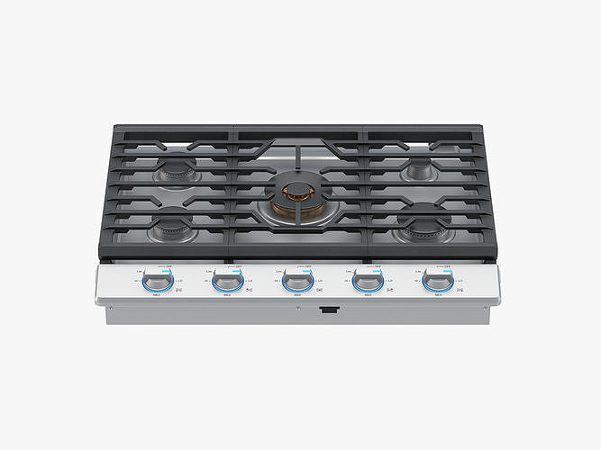 Samsung 30 Inch Gas Cooktop with 22K BTU True Dual Power Burner 3D model