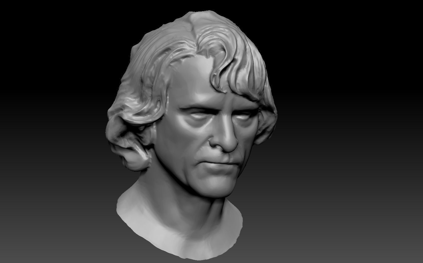 Joker   LOW POLY  Joaquin Phoenix 2019  3D Print  3D print model_3