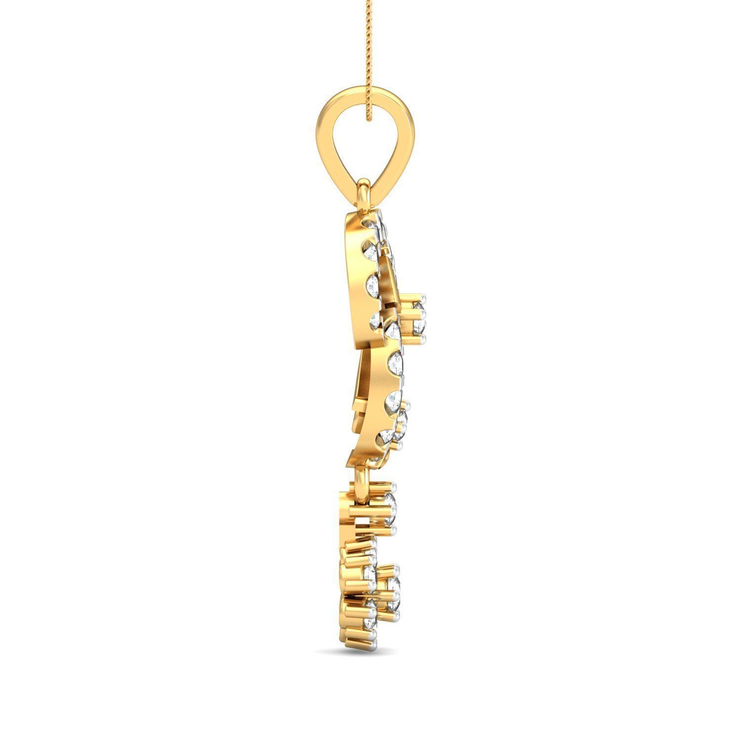 Women pendant 3dm stl render detail 3D print model_2