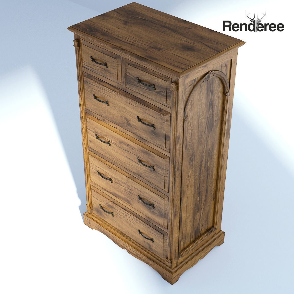 Victorian Dressing Old Natural 3D model_2