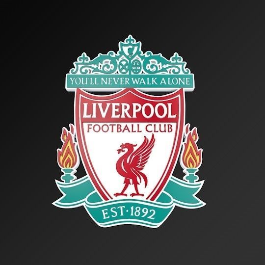 Liverpool FC Football Club 3D Logo Low-poly 3D model_2