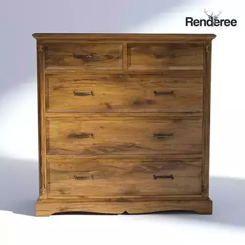 Victorian Dresser Old Natural