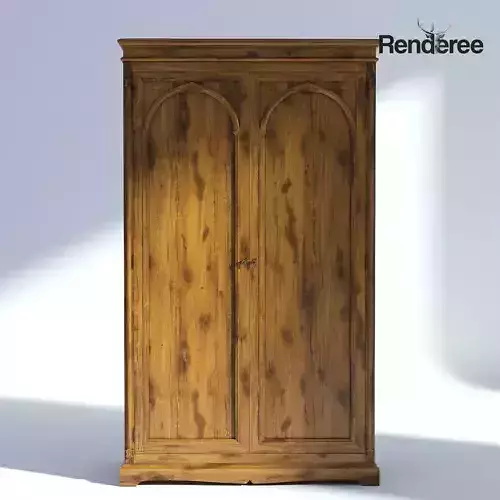 Victorian Wardrobe Old Natural