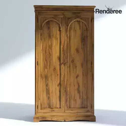 Victorian Wardrobe Old Natural 