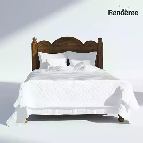 Victorian Bed Old Natural