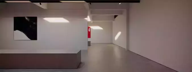Room Art VR Gallery 2019 4K Baked and Corona max scene Unreal Low-poly 3D model