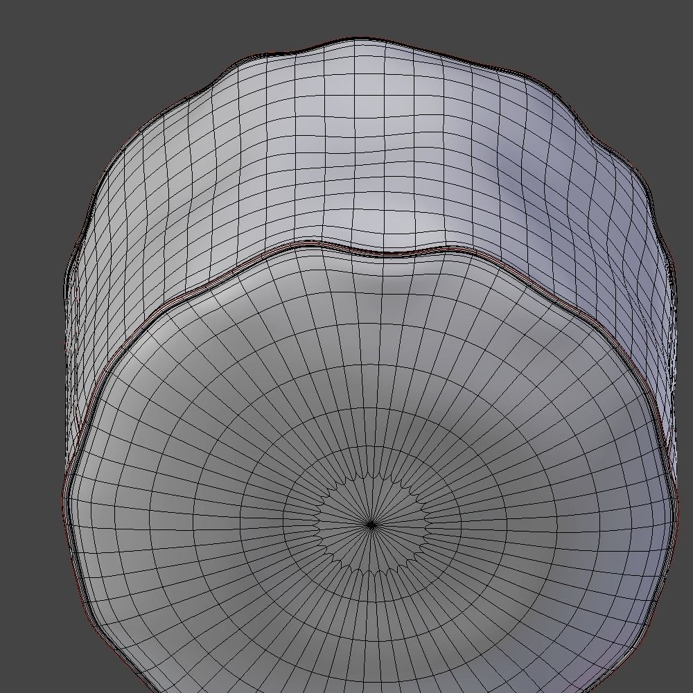 Puff Pbr leather pouf Low-poly 3D model_5