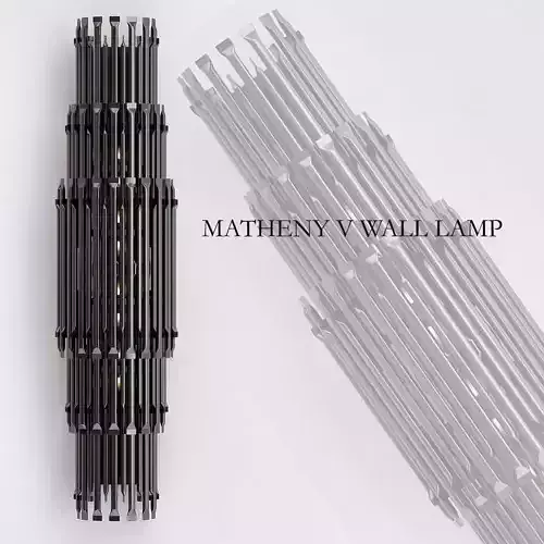 MATHENY V WALL LAMP by DELIGHTFULL Black