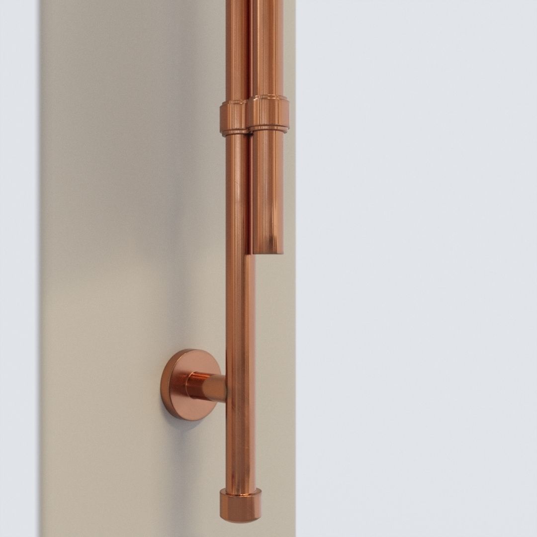 Industrial Wall Lamp 3D model_3