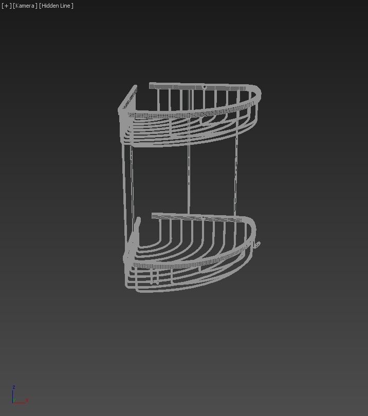 Hotel 22x22 Wavy Double 3D model_1