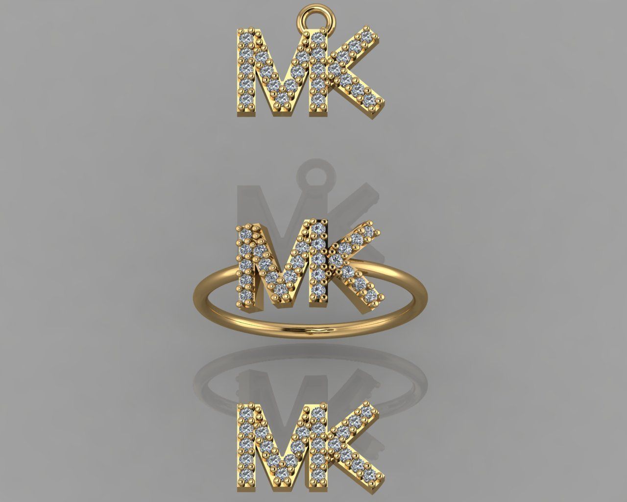 GC GOLD CM005- Diamond set 3D model 3D print model_2