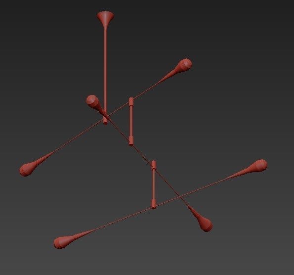 TEARDROP pendant light 3D model_3