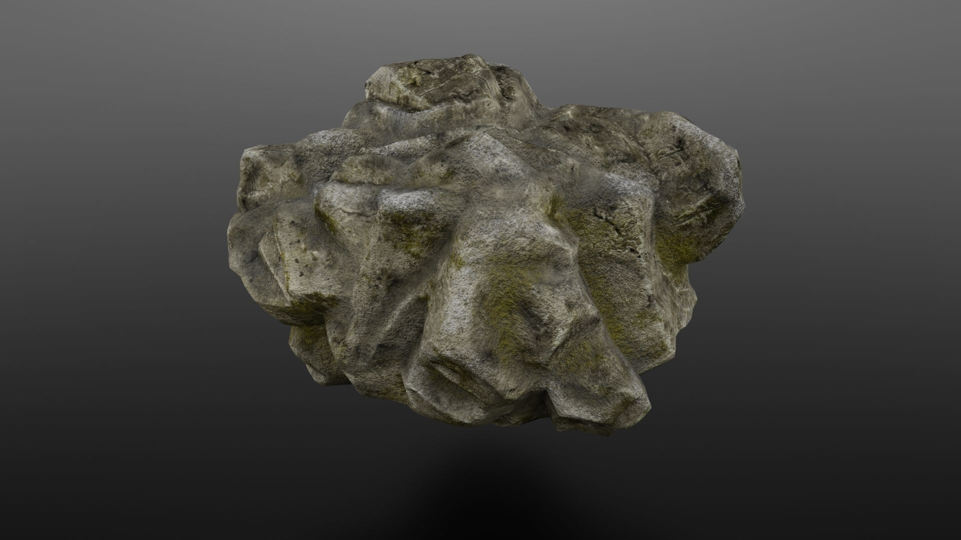 Rock Formation 3 Low-poly 3D model_3