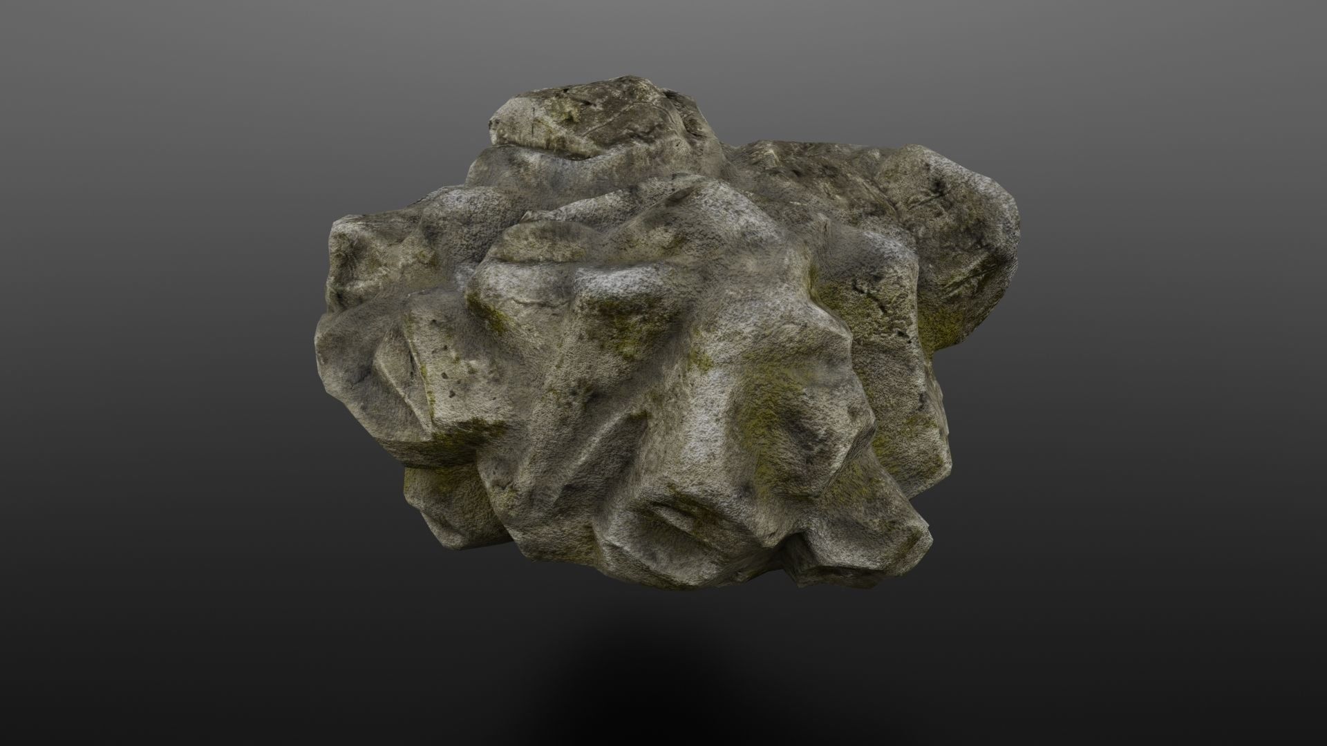 Rock Formation 3 Low-poly 3D model_5