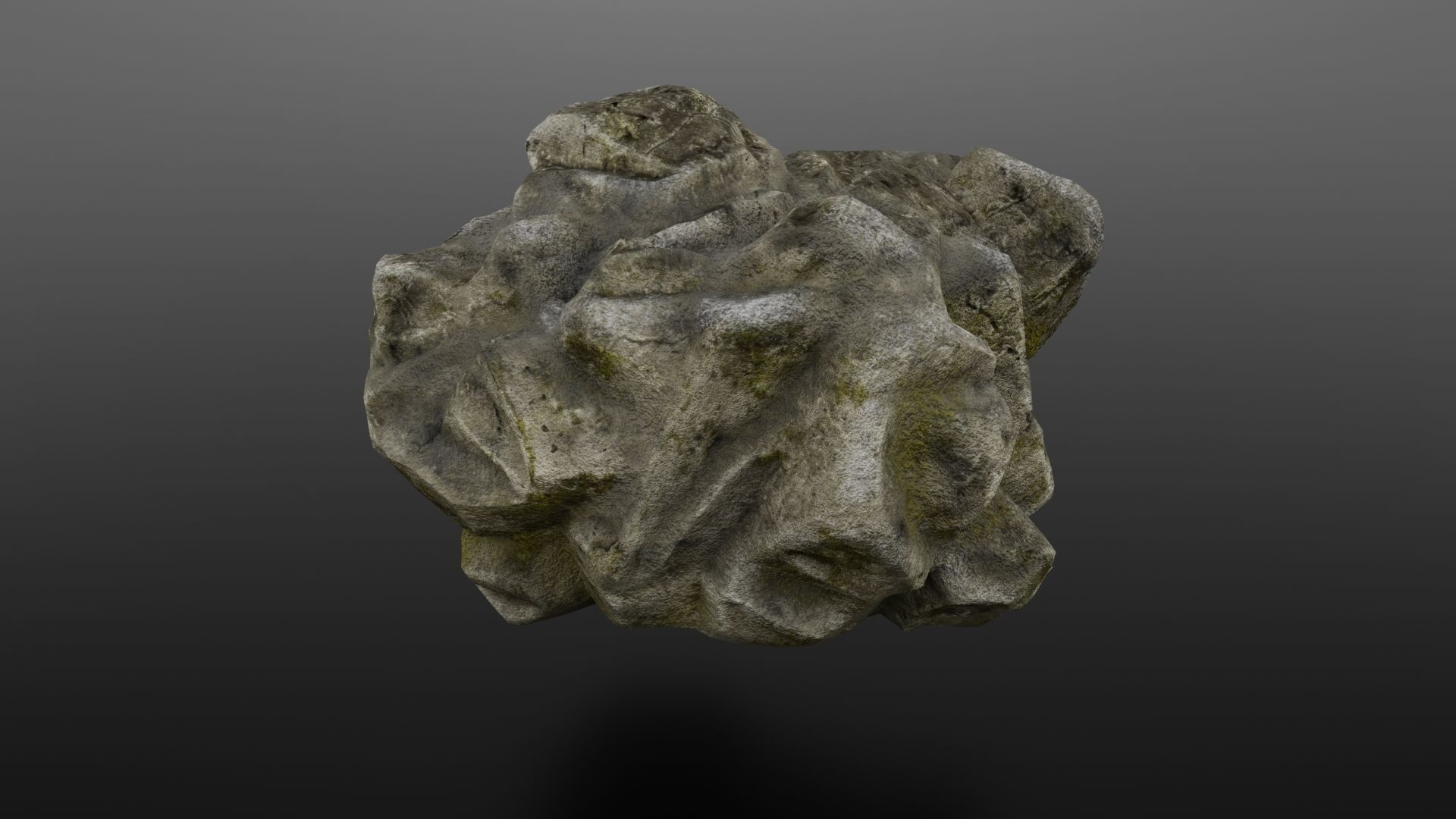 Rock Formation 3 Low-poly 3D model_6