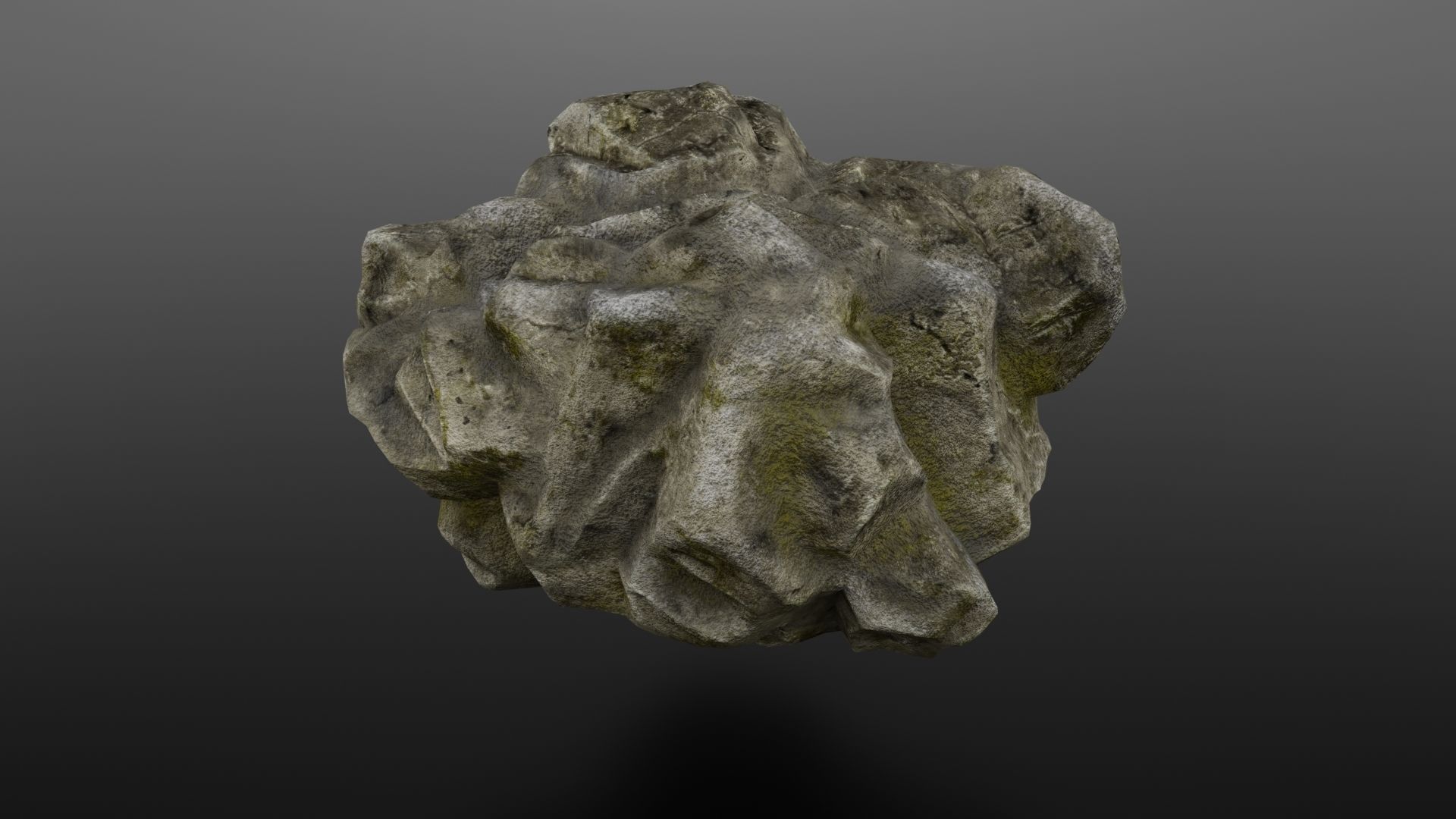 Rock Formation 3 Low-poly 3D model_4