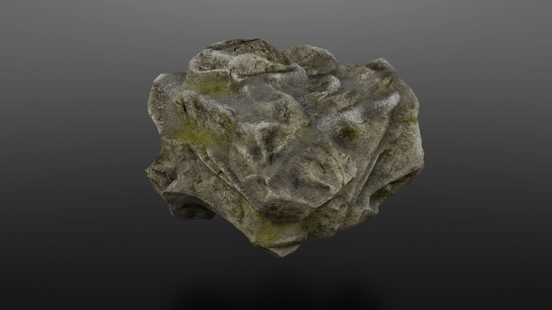 Rock Formation 3 Low-poly 3D model_9