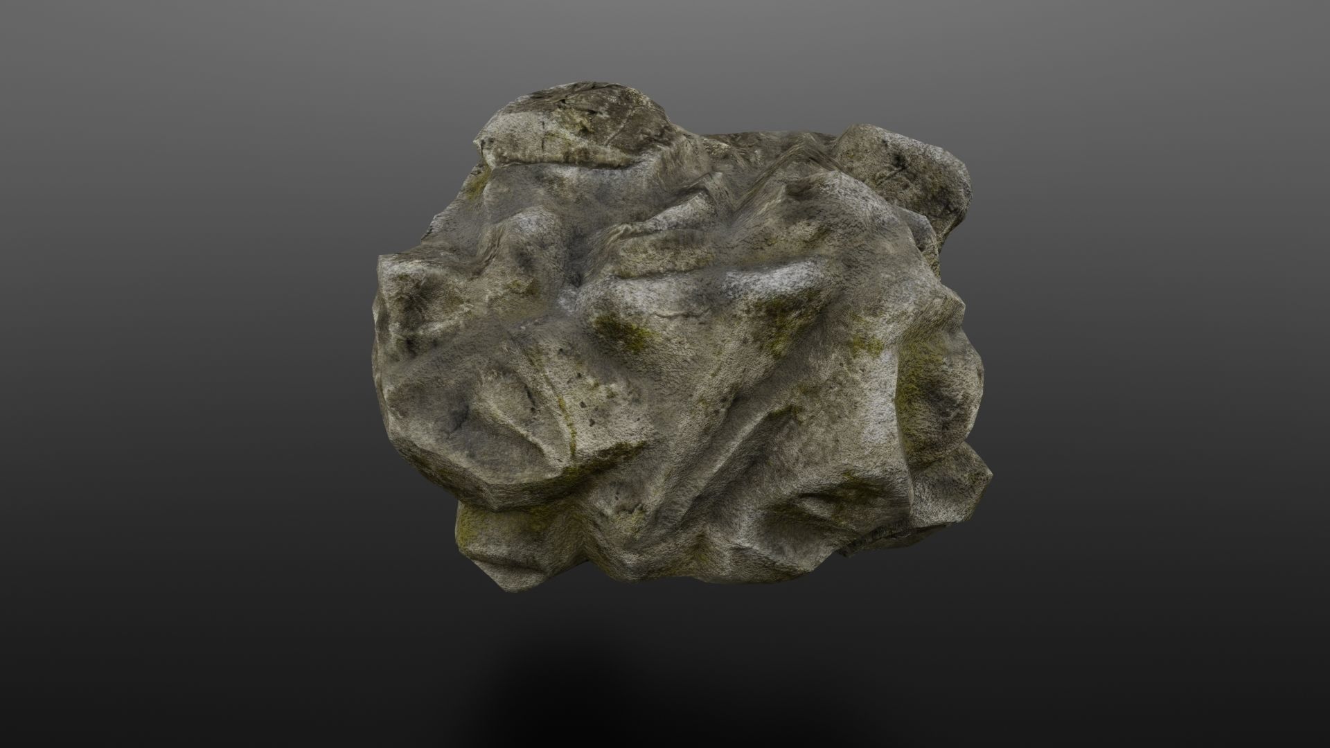 Rock Formation 3 Low-poly 3D model_7
