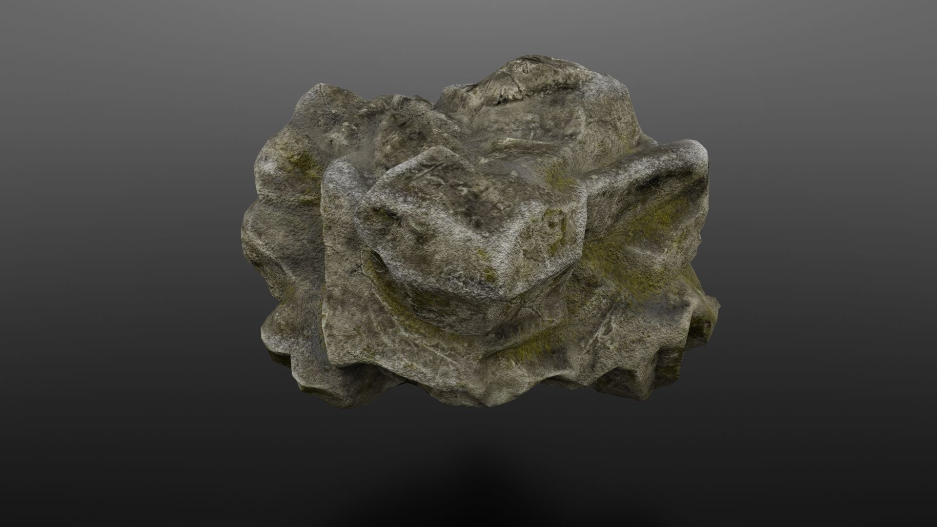 Rock Formation 3 Low-poly 3D model_16