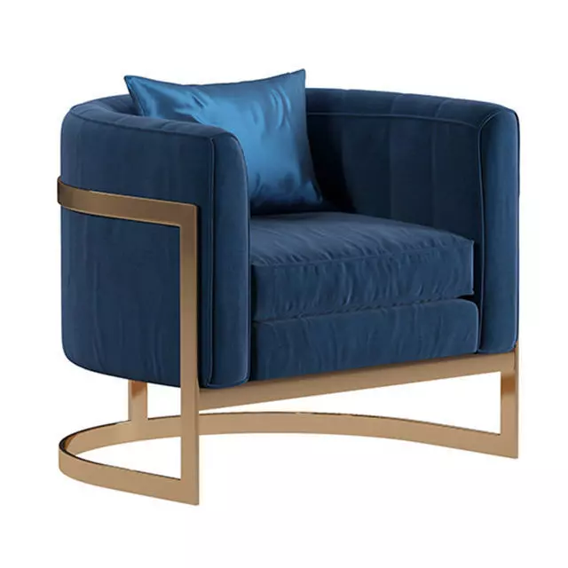 Mica Barrel ArmChair 3D model