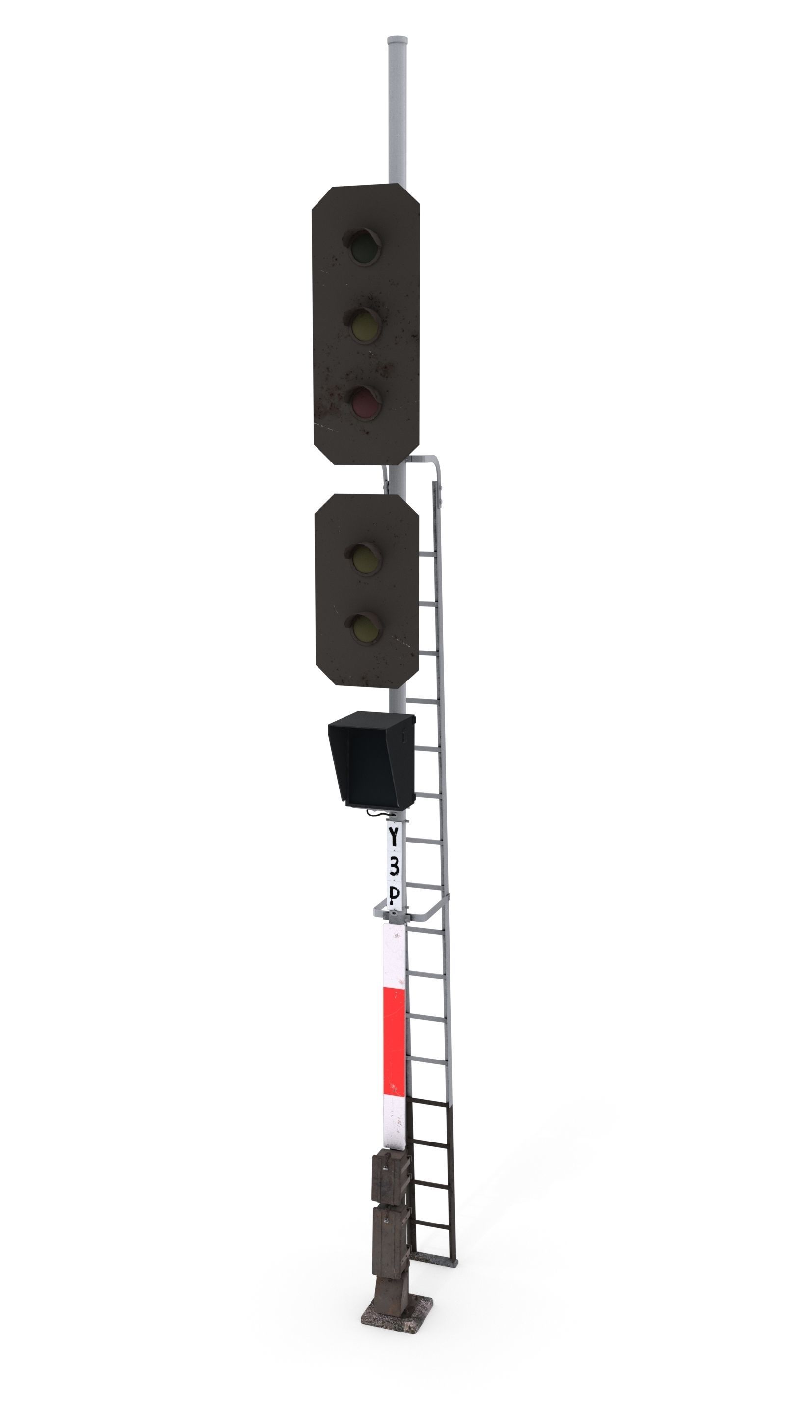 Train Traffic Light 1 3D model_3