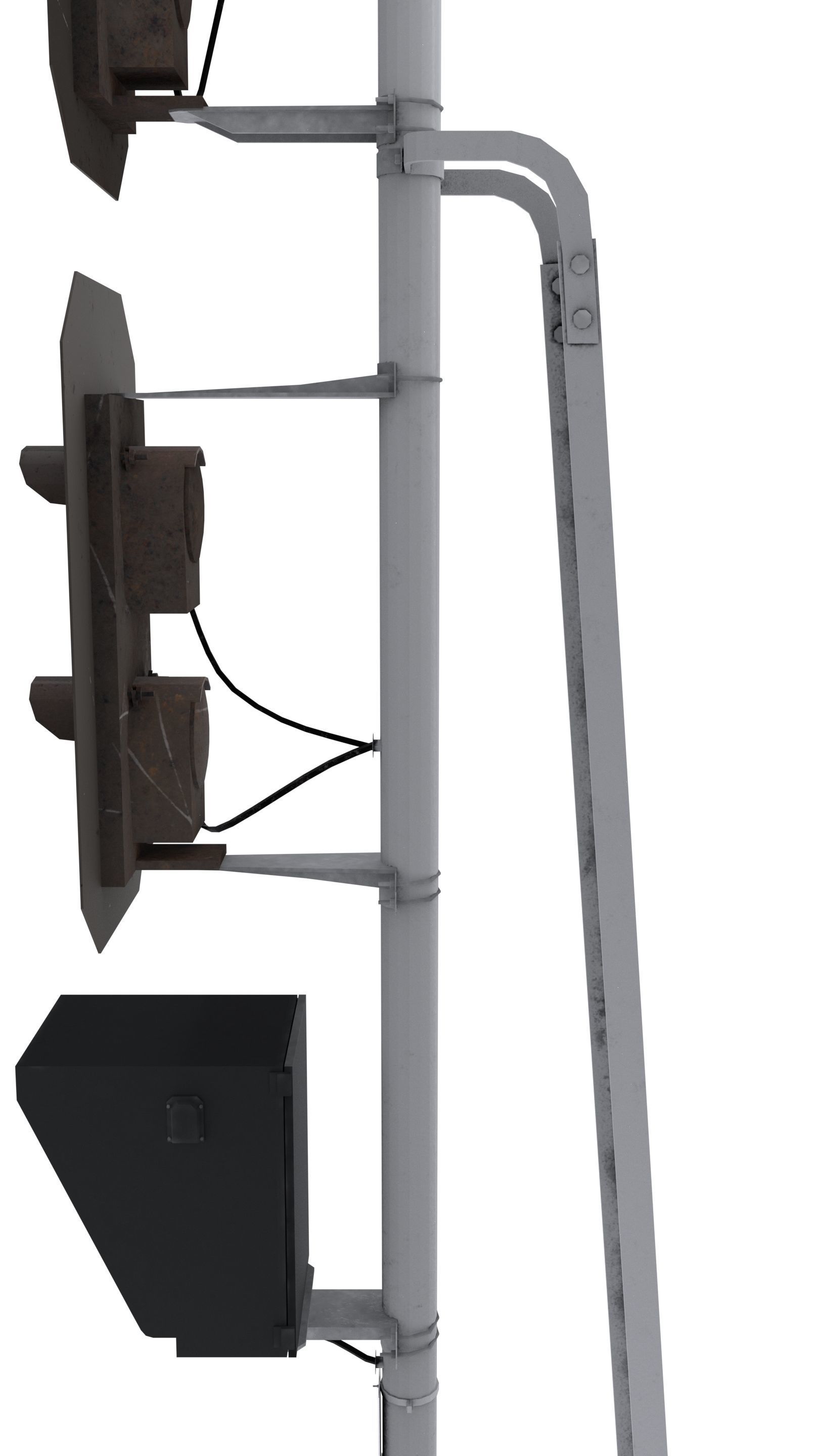 Train Traffic Light 1 3D model_5