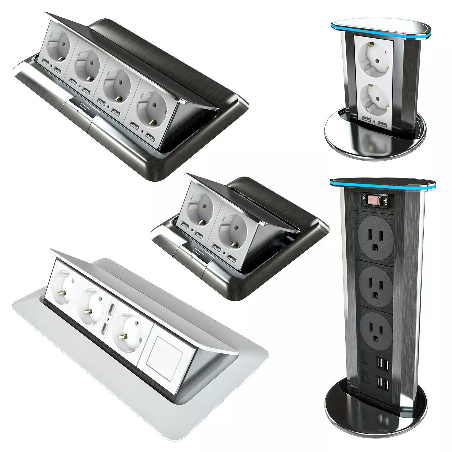 Hiden socket 3D model_0